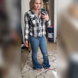 Flannel woolrich womens top